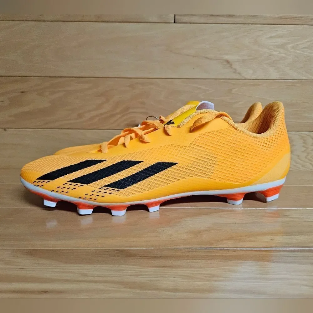 Adidas Men's X Speedportal. 4 FxG Size 13 Orange Black Soccer Cleats GZ2460